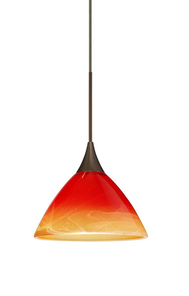 Besa Pendant Domi Bronze Solare 1x6W LED