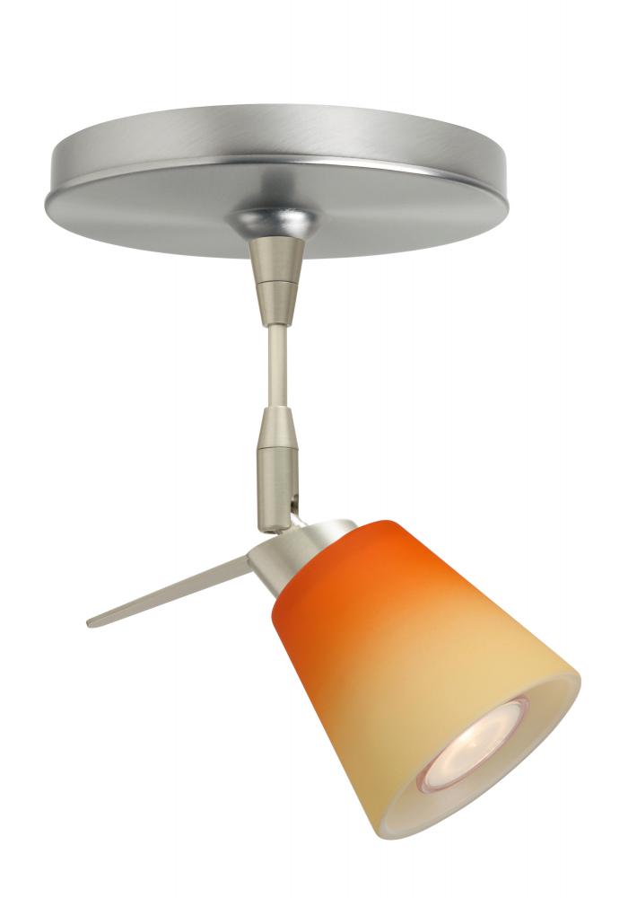 Besa Spotlight Canto 3 Satin Nickel Bicolor Orange/Pina 1x35W Halogen Mr11