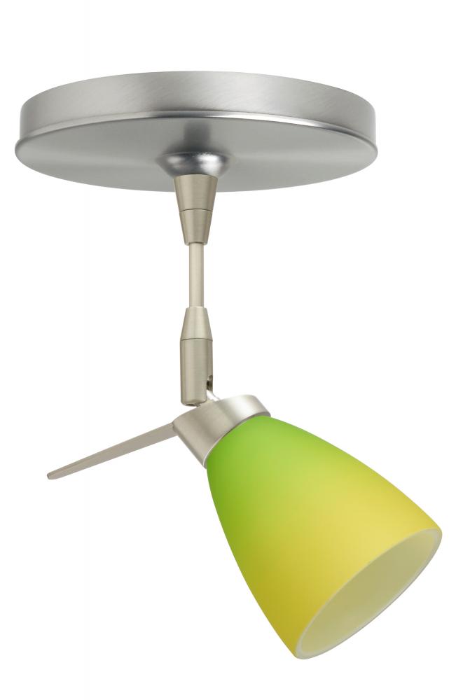 Besa Spotlight Andi Satin Nickel Bicolor Green/Yellow 1x35W Halogen Mr11