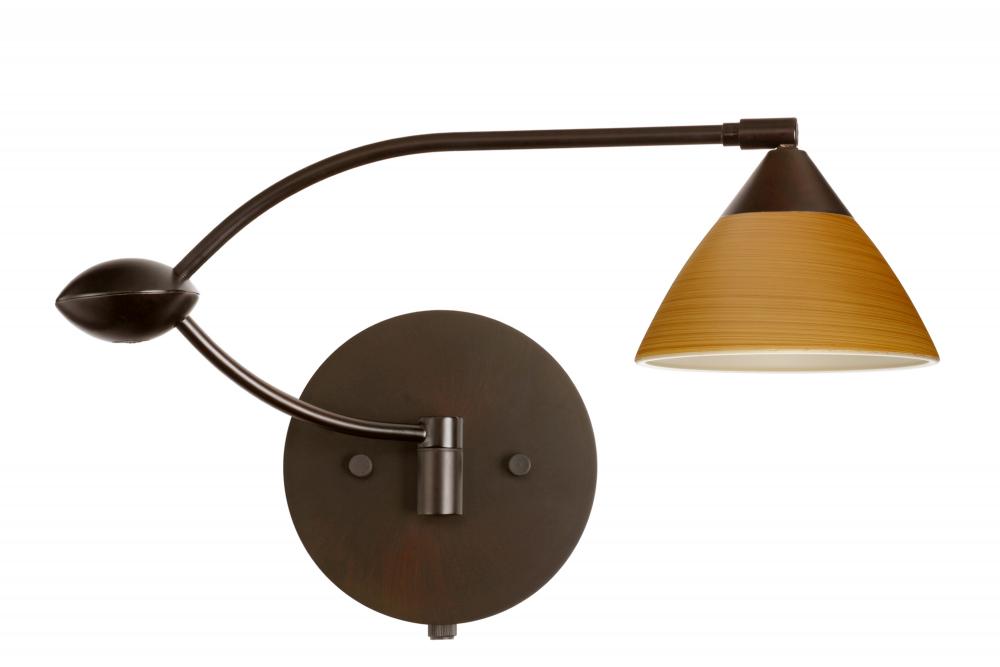 Besa Wall Domi Bronze Oak 1x50W Halogen Gy6.35