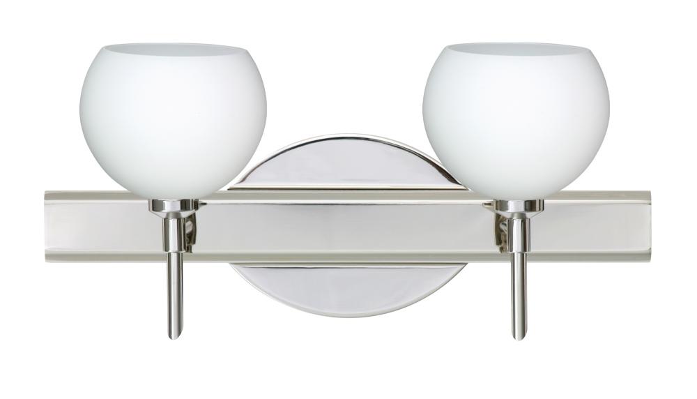 Besa Wall Palla 5 Chrome Opal Matte 2x5W LED