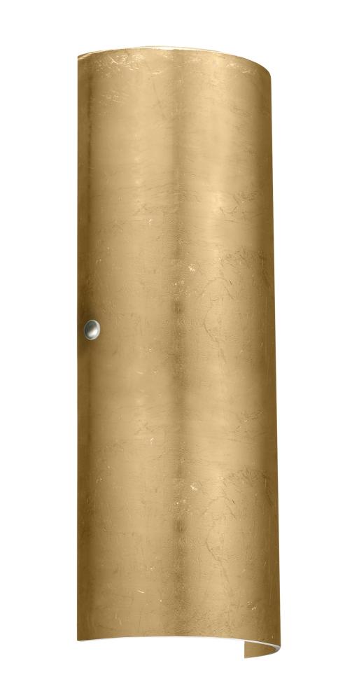 Besa Torre 18 LED Wall Gold Foil Polished Nickel 2x8W LED