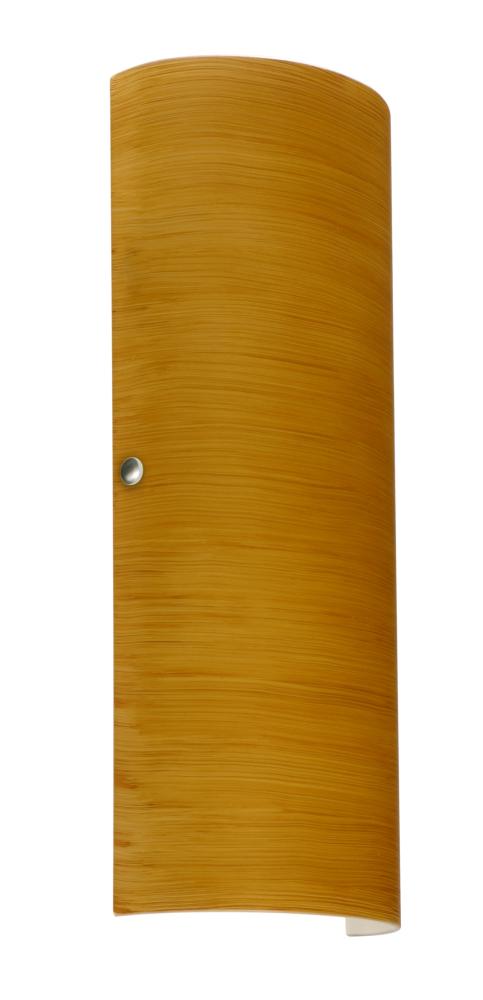 Besa Torre 18 LED Wall Oak Polished Nickel 2x8W LED