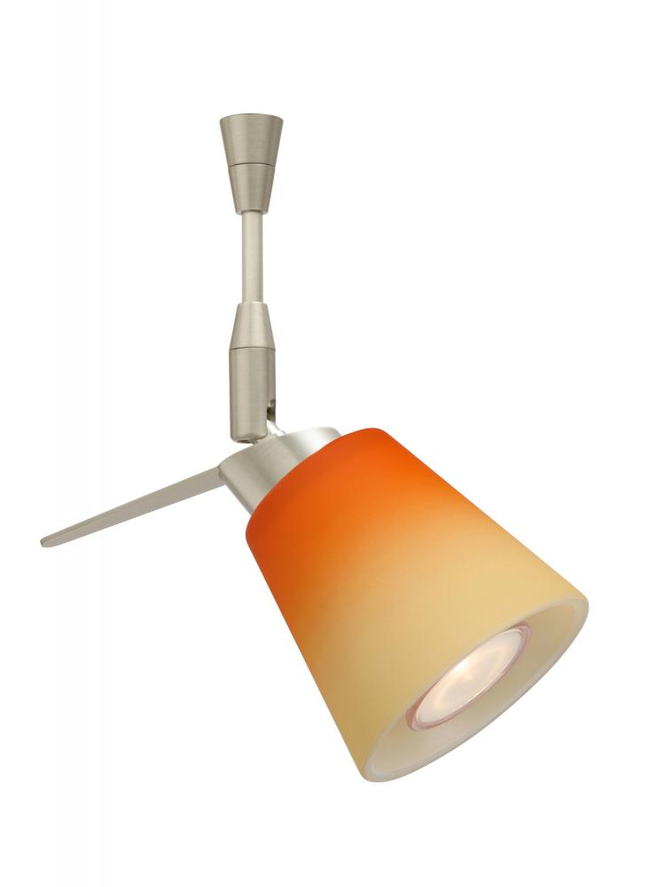 Besa Spotlight Canto 3 Satin Nickel Bicolor Orange/Pina 1x35W Halogen Mr11