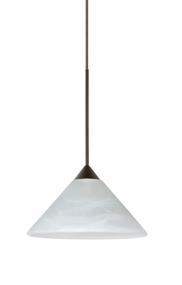 Besa Pendant Kona Bronze Marble 1x50W Halogen