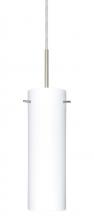 Besa Lighting 1BT-493007-LED-SN - Besa Copa LED Pendant Opal Matte Satin Nickel 1x9W LED