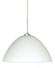 Besa Lighting 1JC-420107-SN - Besa Tessa Pendant Satin Nickel White 1x75W Medium Base