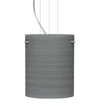 Besa Lighting 1KG-4006TN-SN - Besa Pendant Tamburo 8 Satin Nickel Titan 1x100W Medium Base