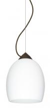 Besa Lighting 1KX-169707-LED-BR - Besa Lucia LED Stem Pendant Opal Matte Bronze 1x9W LED