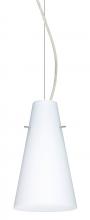 Besa Lighting 1KX-412407-SN - Besa Cierro Cable Pendant Opal Matte Satin Nickel 1x100W Medium Base