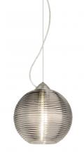 Besa Lighting 1KX-461602-SN - Besa Kristall 8 Pendant Satin Nickel Smoke 1x75W Medium Base