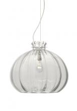 Besa Lighting 1KX-464588-SN - Besa Pendant Pinta 12 Clear Satin Nickel 1x100W Medium Base