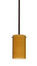 Besa Lighting 1TT-4404OK-LED-BR - Besa Stem Stilo 7 Pendant Bronze Oak 1x9W LED