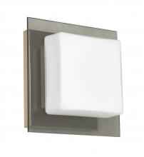 Besa Lighting 1WS-7735SM-LED-SN - Besa Wall Alex Satin Nickel Opal/Smoke 1x5W LED