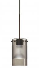  1XC-6524ES-BR - Besa Pendant Scope Bronze Smoke/Frost 1x50W Halogen Mr16