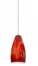 Besa Lighting 1XC-719841-SN - Besa Pendant Karli Satin Nickel Garnet 1x50W Halogen