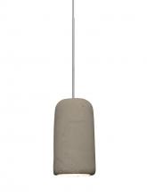 Besa Lighting 1XT-GLIDETN-LED-SN - Besa Glide Cord Pendant, Tan, Satin Nickel Finish, 1x2W LED