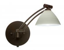 Besa Lighting 1WW-1743KR-BR - Besa Wall Domi Bronze Chalk 1x50W Halogen Gy6.35