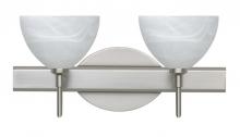 Besa Lighting 2SW-467952-SN - Besa Wall Brella Satin Nickel Marble 2x40W G9