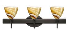 Besa Lighting 3SW-1779HN-LED-BR - Besa Wall Mia Bronze Honey 3x5W LED