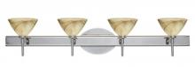 Besa Lighting 4SW-174383-CR - Besa Wall Domi Chrome Mocha 4x40W G9