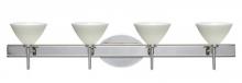 Besa Lighting 4SW-1743KR-CR - Besa Wall Domi Chrome Chalk 4x40W G9