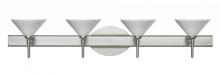 Besa Lighting 4SW-282453-SN - Besa Wall Kona Satin Nickel White Starpoint 4x40W G9