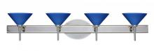 Besa Lighting 4SW-282484-CR - Besa Wall Kona Chrome Blue Starpoint 4x40W G9