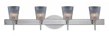 Besa Lighting 4SW-512500-CR - Besa Wall Nico 4 Chrome Clear Stone 4x40W G9