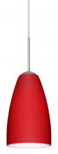 Besa Lighting J-1511RM-LED-SN - Besa Riva 9 LED Pendant J Ruby Matte Satin Nickel 1x9W LED