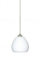 Besa Lighting X-560507-LED-SN - Besa Pendant For Multiport Canopy Tay Tay Satin Nickel Opal Matte 1x5W LED