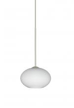 Besa Lighting X-561207-SN - Besa Pendant For Multiport Canopy Lasso Satin Nickel Opal Matte 1x50W Halogen