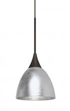 Besa Lighting XP-1758SF-LED-BR - Besa Divi Pendant, Silver Foil, Bronze, 1x9W LED