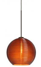 Besa Lighting 1XT-461582-LED-BR - Besa Pendant Kristall 6 Bronze Amber 1x5W LED