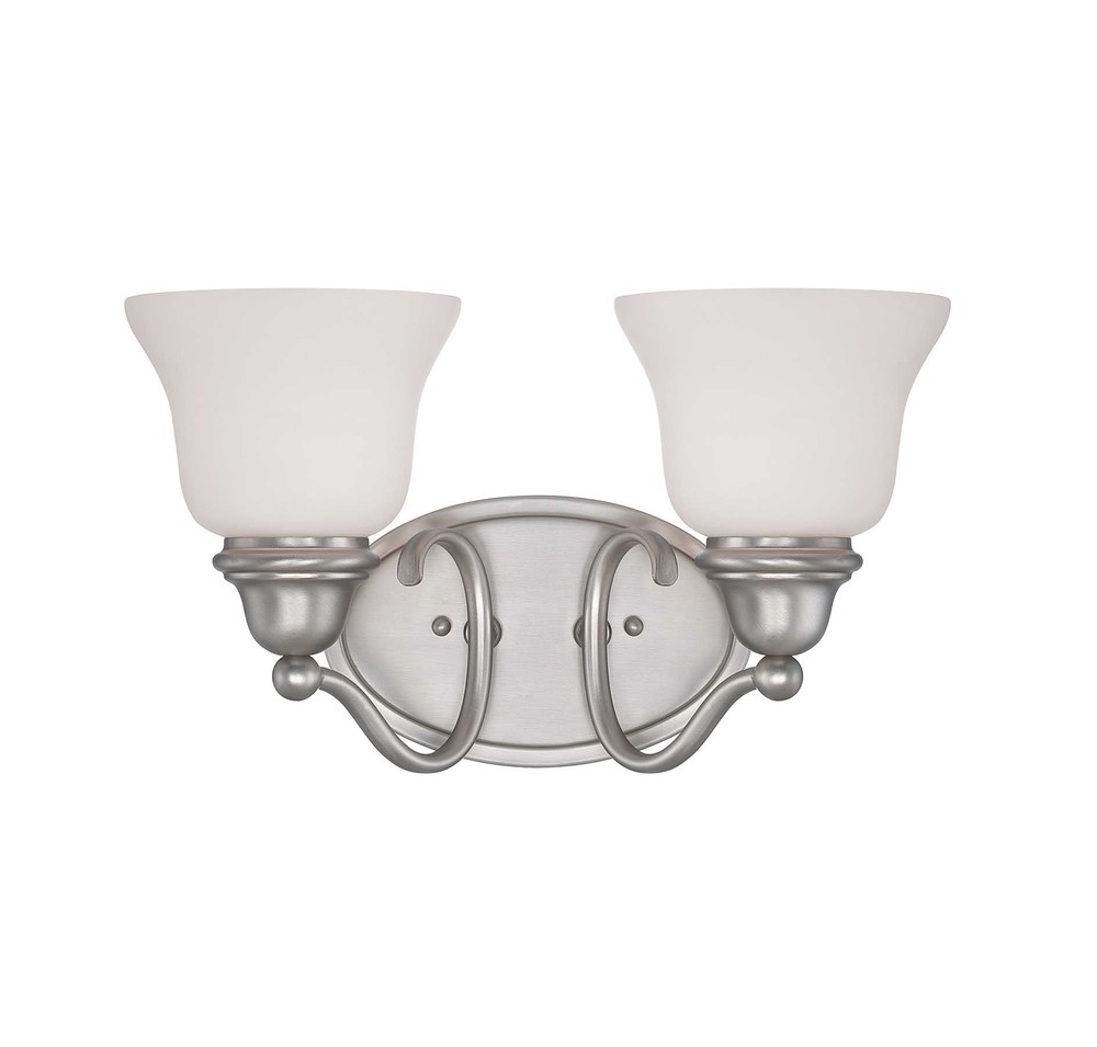 Yates 2-Light Bathroom Vanity Light in Pewter