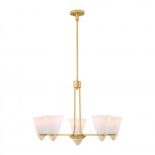 Savoy House 1-7265-5-322 - Kohlman 5-Light Chandelier in Warm Brass