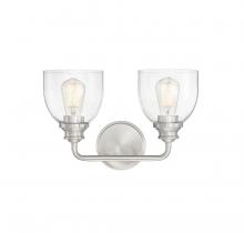 Savoy House 8-7205-2-SN - Vale 2-Light Bathroom Vanity Light in Satin Nickel