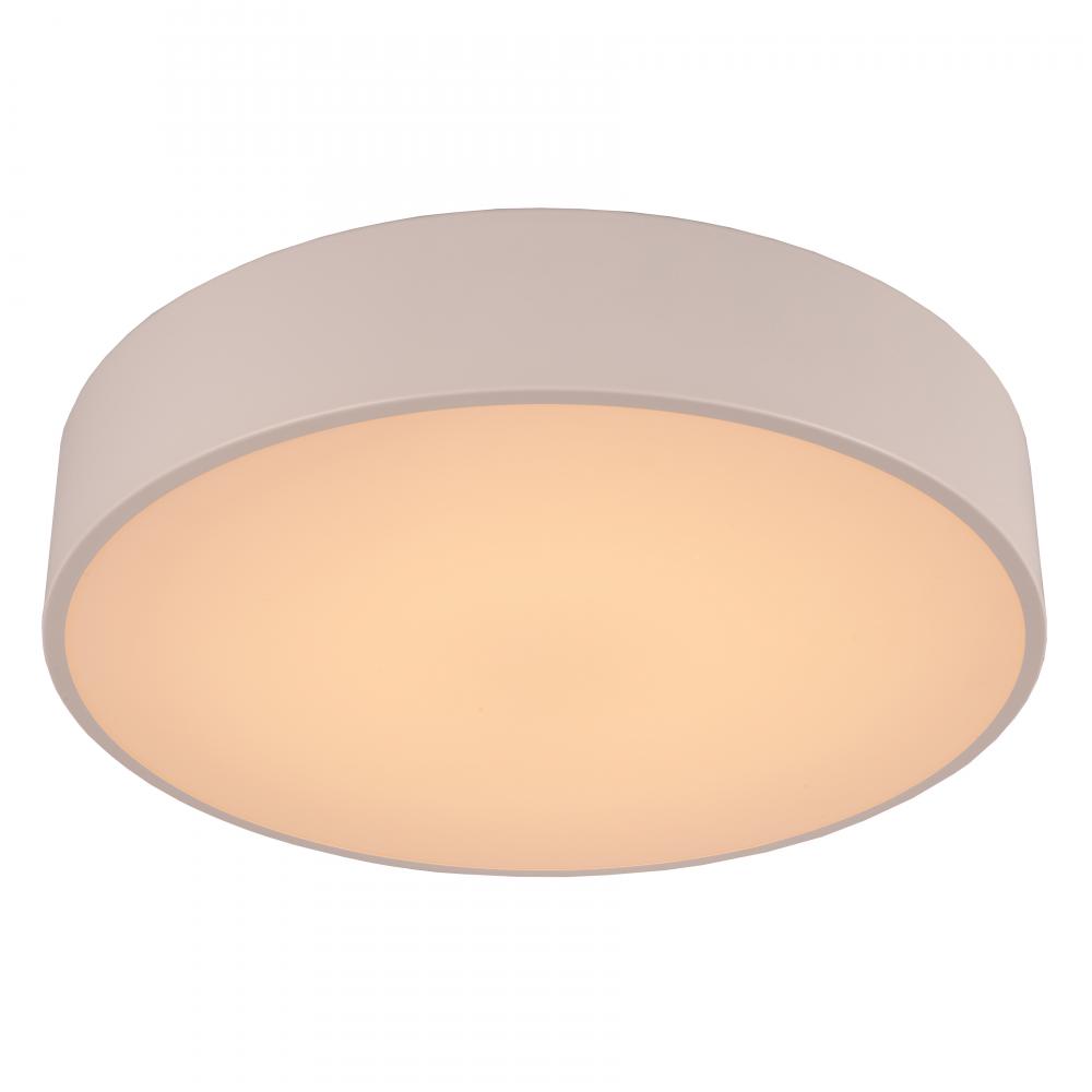 Aperture 36-Watt Matte White Finish Integrated LEd Circle Flush Mount Ceiling Light 20 in. Dia x 4 i