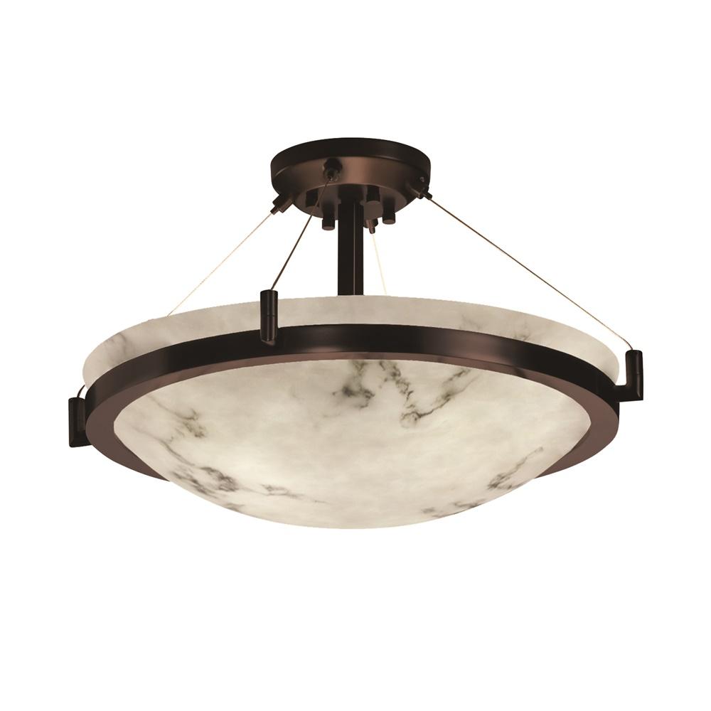 36" LED Semi-Flush Bowl w/ Ring