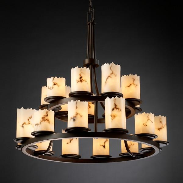 Dakota 21-Light 2-Tier Ring Chandelier