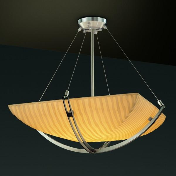 36" Pendant Bowl w/ Crossbar