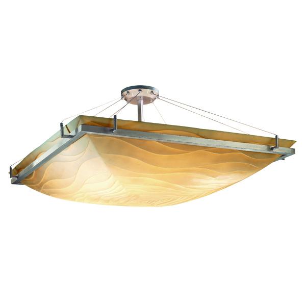 48" Square Semi-Flush Bowl w/ Ring