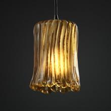 Justice Design Group GLA-8815-16-AMBR-DBRZ-RIGID - Mini 1-Light Pendant