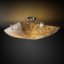 Justice Design Group ALR-9614-25-MBLK-LED-6000 - 36" Semi-Flush Bowl w/ U-Clips