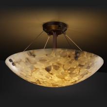 Justice Design Group ALR-9654-25-DBRZ-F4-LED-6000 - 36" Semi-Flush Bowl w/ LARGE SQUARE W/ POINT FINIALS