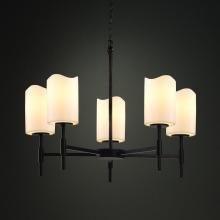 Justice Design Group CNDL-8410-14-CREM-MBLK - Union 5-Light Chandelier