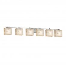 Justice Design Group ALR-8446-55-NCKL - Era 6-Light Bath Bar