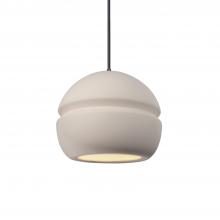 Justice Design Group CER-6410-BIS-DBRZ-BKCD - Small Sphere 1-Light Pendant