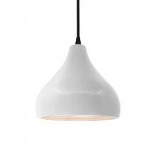 Justice Design Group CER-6560-BIS-MBLK-BKCD - Small Droplet 1-Light Pendant