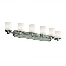 Justice Design Group CLD-8516-10-NCKL - Rondo 6-Light Bath Bar